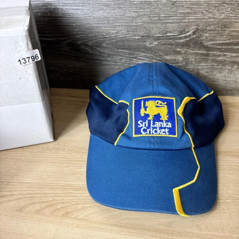 Sri Lanka Cricket Hat Cap Strap Back Blue Yellow Boys Cricket World Kids
